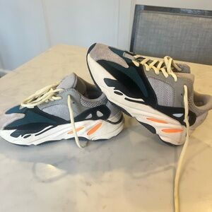 Kids Gray and Black Sneakers